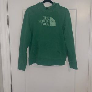 Green Northface Hoodie